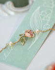 Rose Gold-plated Pearl Bracelet