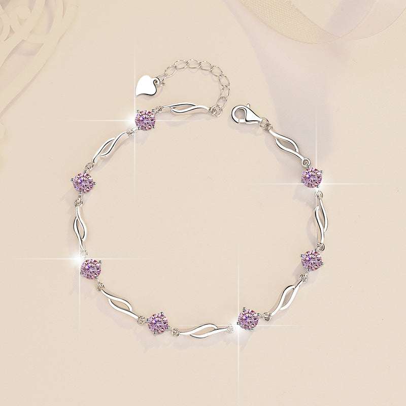 ✨ Dazzling Moissanite Bracelet – 0.5ct S925 Sterling Silver / Women’s Luxury Jewelry