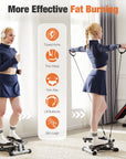 Mini Stepper With Resistance Band ( USA  ONLY 3 TO 5 DAYS SHIPPING)