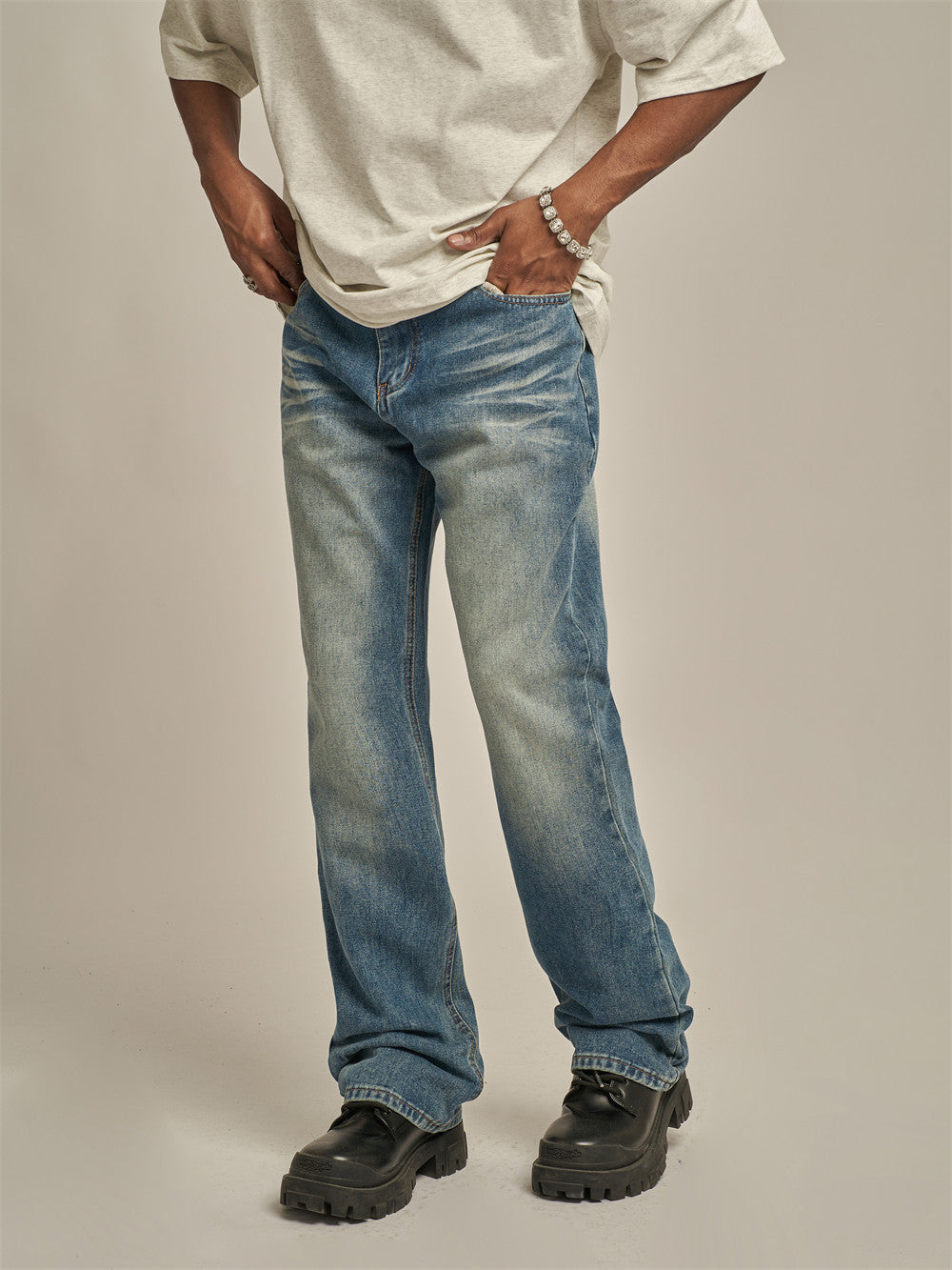 Loose Casual Straight Pants Men