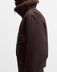 Men's Stand-up Collar Cotton-padded Coat Jacket With Pockets