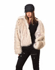 Fur Cotton-padded Wool Coat-Jacket