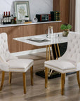 Velvet Upholstered Dining Chair - 2-piece Set ( USA ONLY + 3 TO 7 DAYS SHIPPING)