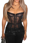 Women’s Fishbone Corset Tube Top – Sexy Slim-Fit Strapless Design
