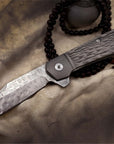 Alloy High Hardness Powder Steel Folding Knife Titanium (USA ONLY)