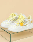 Women’s Breathable Mesh Casual Shoes – Cute Korean Style Dopamine Sneakers
