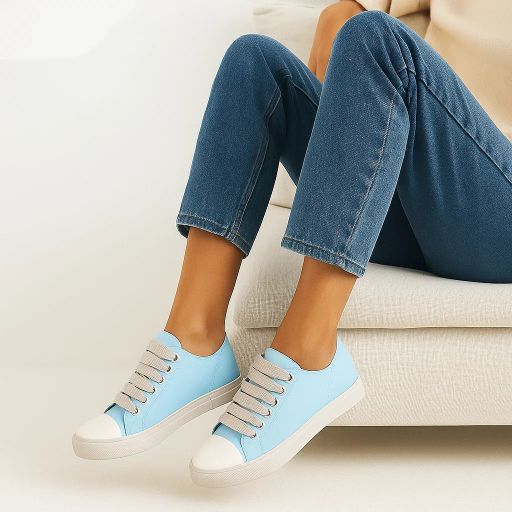 🎀 Candy Lace-Up: Women’s Chunky Sole Sneakers