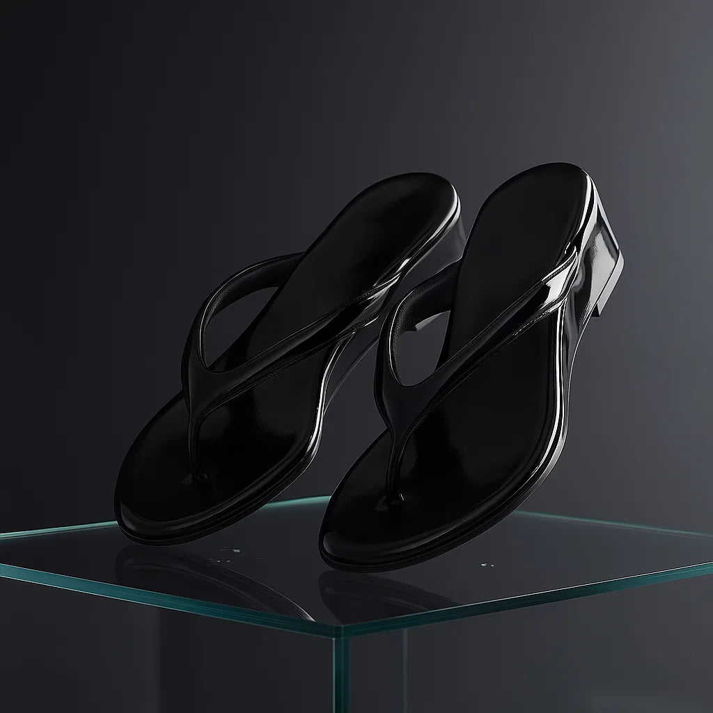 Women’s Height-Increasing Wedge Flip-Flops – Elegant Lift ; All-Day Comfort