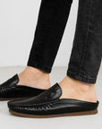 Men's Breathable Gommino Slippers - Summer Casual Semi-Slip Ons (Black/Gray/Yellow) | Sizes 39-45