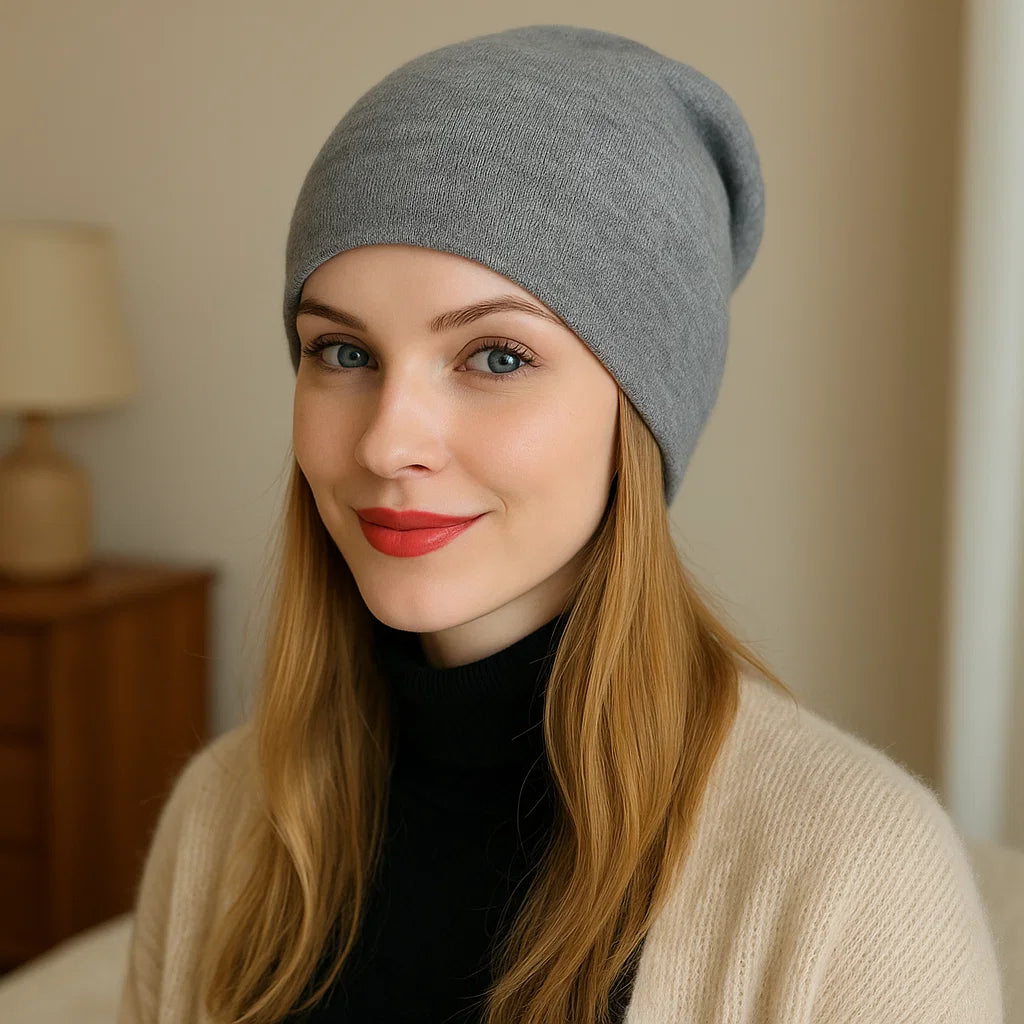 🧣✨ Bonnet en cachemire de luxe - Élégance douce comme un nuage