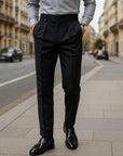 High Waist Casual Slim Fit Suit Pants