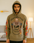 Men Graffiti Alphabet Print Hoodie Sweatshirt – Casual Street Youth Style