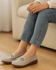 Chaussures en cuir souple pour femme – Confort du cuir de vachette double épaisseur
