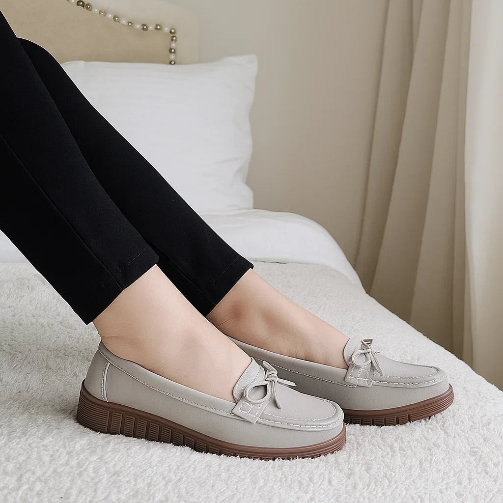 Chaussures en cuir souple pour femme – Confort du cuir de vachette double épaisseur