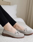 Chaussures en cuir souple pour femme – Confort du cuir de vachette double épaisseur
