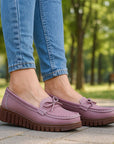 Chaussures en cuir souple pour femme – Confort du cuir de vachette double épaisseur