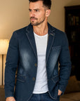 Men's Premium Denim Jacket – Business-Casual Essential – 3 Classic Washes