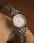 Women’s Retro Gold Quartz Watch – 22mm Vintage Court Style with Woven Strap