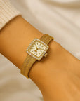 Women's Square Retro Quartz Watch
