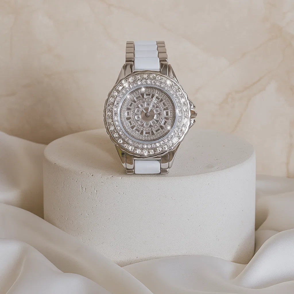 💎✨ Diamond-Accent Women&#39;s Watch – Effortless Glamour Meets Precision