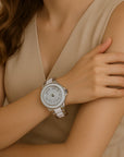 💎✨ Diamond-Accent Women's Watch – Effortless Glamour Meets Precision