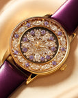 Women’s Luxury Waterproof Diamond Watch – Genuine Leather Strap Quartz Timepiece