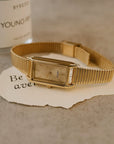 Women's Luxury Bracelet Watch - Rectangular Dial Quartz Timepiece