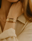 Women's Luxury Bracelet Watch - Rectangular Dial Quartz Timepiece