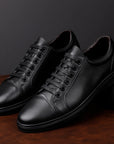 Genuine Cowhide Board Shoes - Classic Flat-Heel Universal Kicks