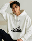 Men’s Hip Hop Winter Hoodie – Fleece Sweatshirt with Deer Print
