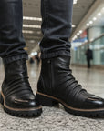 🖤 Men’s Motorcycle Boots – Rugged Edge, All-Day Comfort