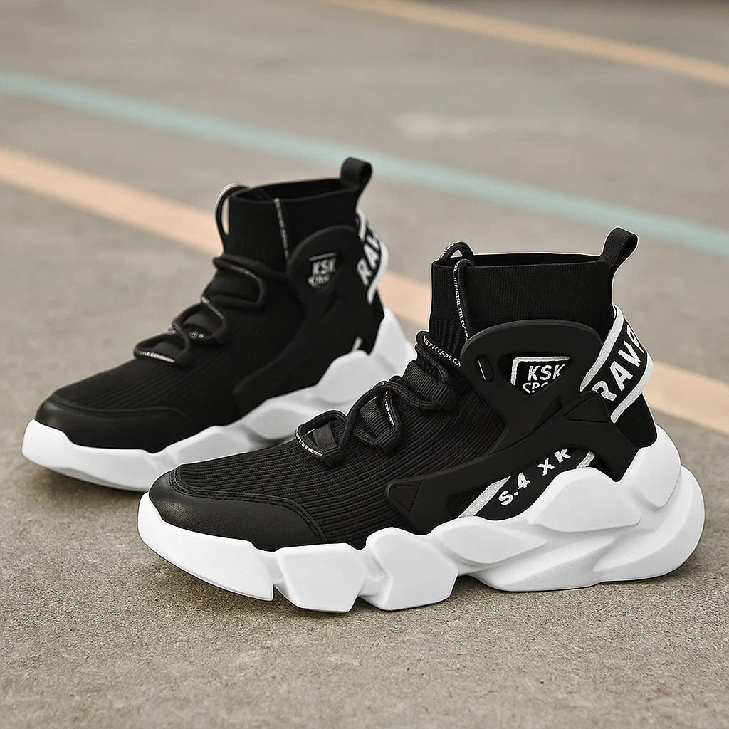 Men’s Height-Increasing Sneakers – Thick-Soled Athletic Shoes with Hidden 5CM Lift
