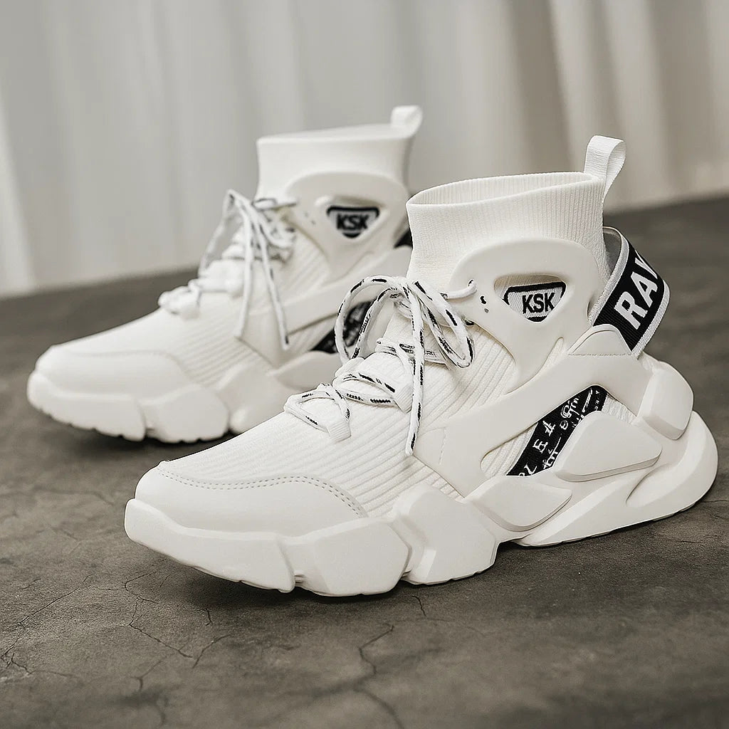Men’s Height-Increasing Sneakers – Thick-Soled Athletic Shoes with Hidden 5CM Lift