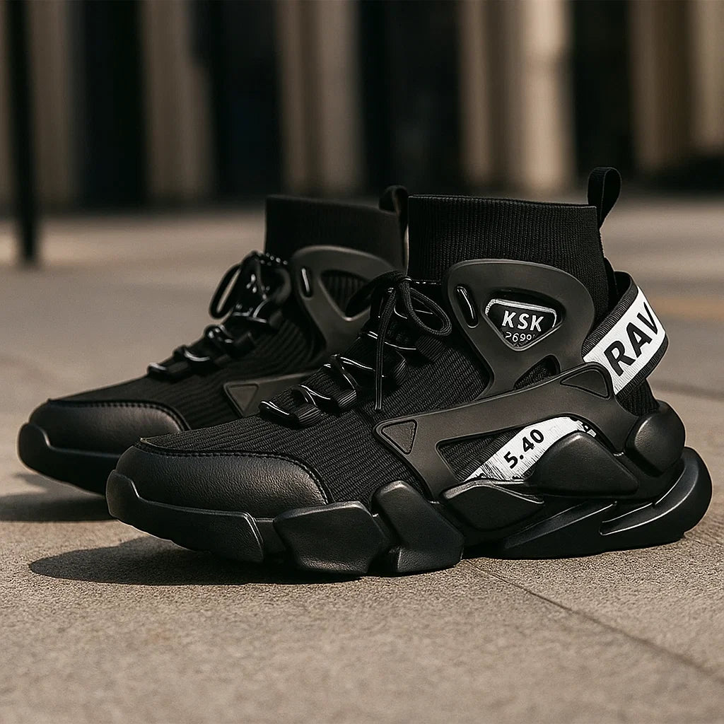 Men’s Height-Increasing Sneakers – Thick-Soled Athletic Shoes with Hidden 5CM Lift