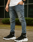 Men’s Height-Increasing Sneakers – Thick-Soled Athletic Shoes with Hidden 5CM Lift
