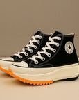 Women’s Thick-Soled Canvas Sneakers – Breathable Summer Sports Casual Shoes