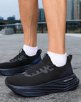 Men’s Summer Road Running Shoes – Breathable Mesh Sneakers with Shock Absorption