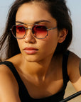 Women Polygon Sunglasses – UV-Protected Statement Piece