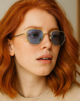 Women Polygon Sunglasses – UV-Protected Statement Piece