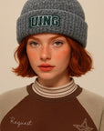 Women’s Wool Blend Vintage Gradient Knitted Hat – Cozy Warmth with Retro Charm
