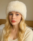 Women's Rabbit Plush Knit Hat – Cloud-Like Warmth for All Seasons