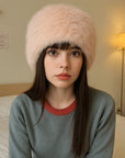 Women's Rabbit Plush Knit Hat – Cloud-Like Warmth for All Seasons