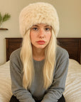 Women's Rabbit Plush Knit Hat – Cloud-Like Warmth for All Seasons