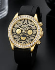Men’s Sun, Moon & Star Automatic Mechanical Watch – Multifunctional Waterproof Luxury Timepiece