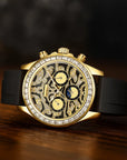 Men’s Sun, Moon & Star Automatic Mechanical Watch – Multifunctional Waterproof Luxury Timepiece