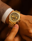 Men’s Sun, Moon & Star Automatic Mechanical Watch – Multifunctional Waterproof Luxury Timepiece