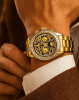 Men’s Sun, Moon & Star Automatic Mechanical Watch – Multifunctional Waterproof Luxury Timepiece