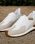 Men’s Genuine Leather Sports Shoes – Breathable Casual Low-Top Sneakers