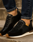 Men’s Genuine Leather Sports Shoes – Breathable Casual Low-Top Sneakers