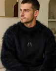 Men’s Mink Sweater – American Retro Loose Thick Winter Pullover
